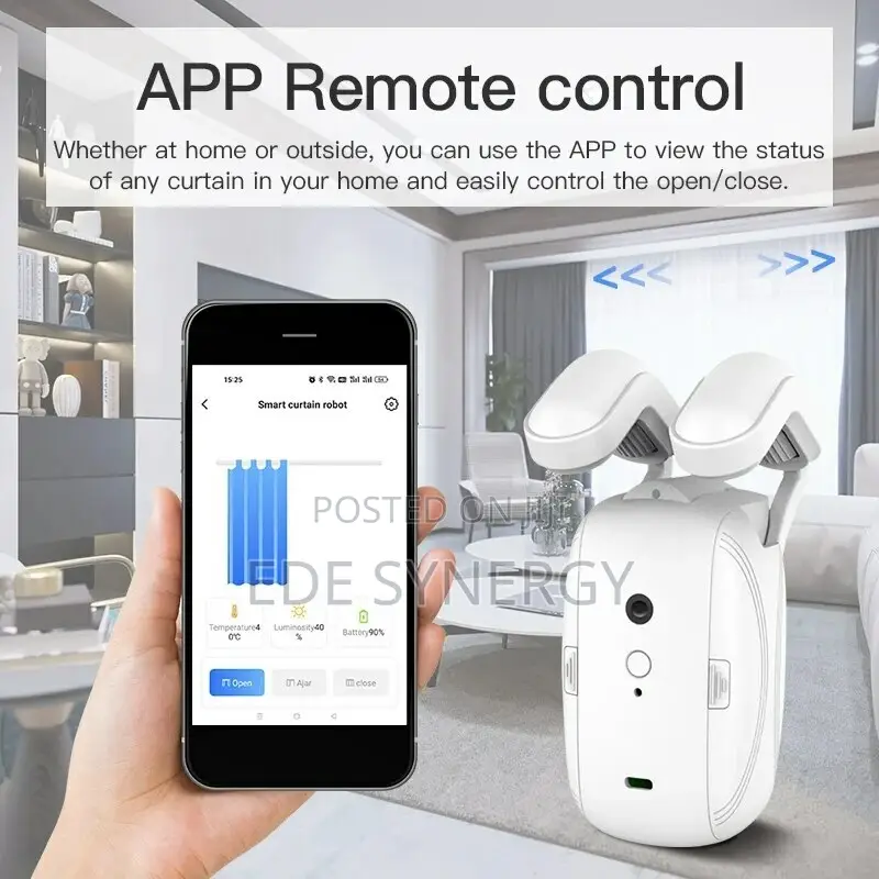 Smart Automatic Curtain Opener With Mobile App/Wifi Function