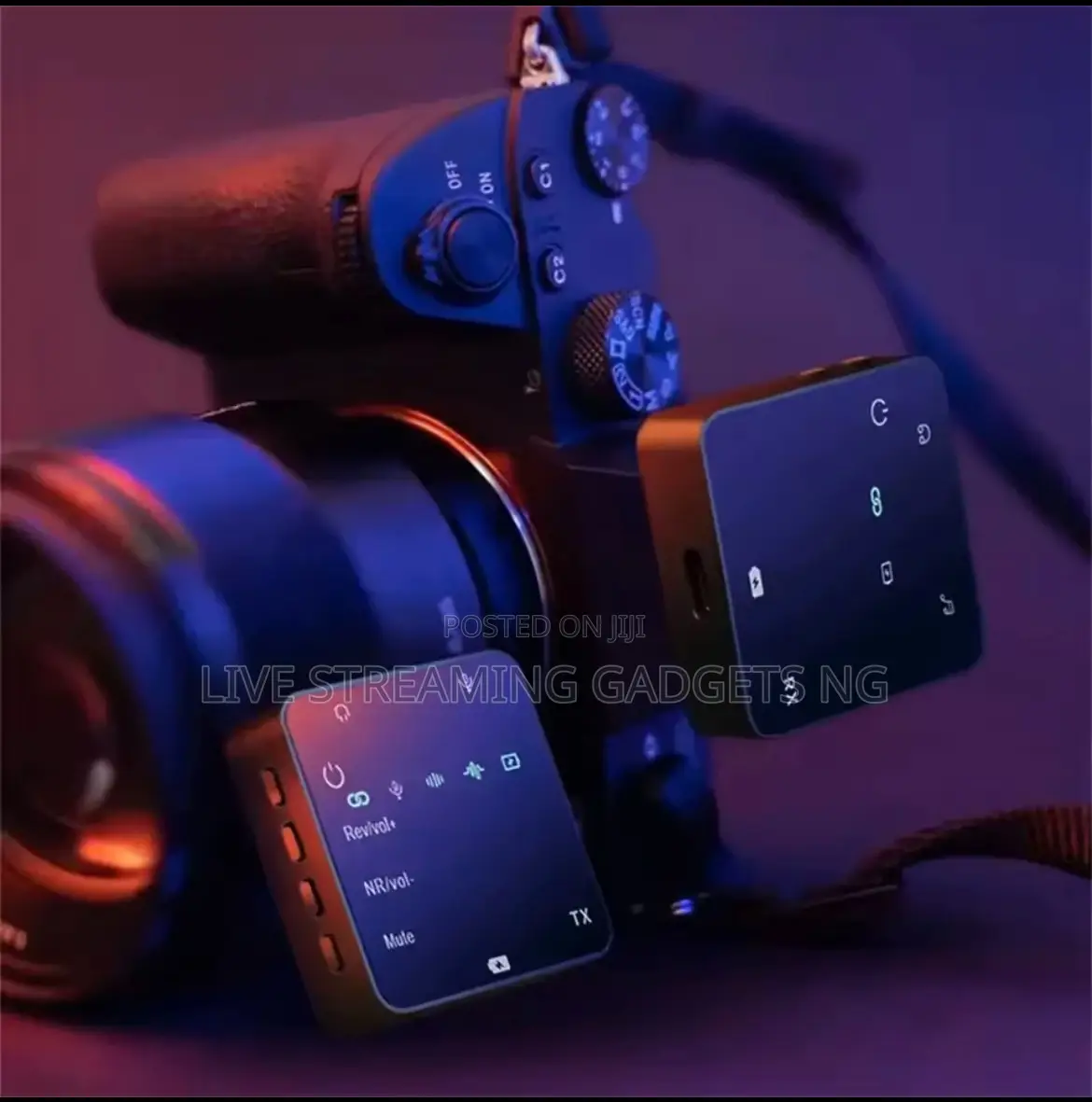 Sx63 2n1 Lapel Mic for Camera/iPhone/Type C Charging Box
