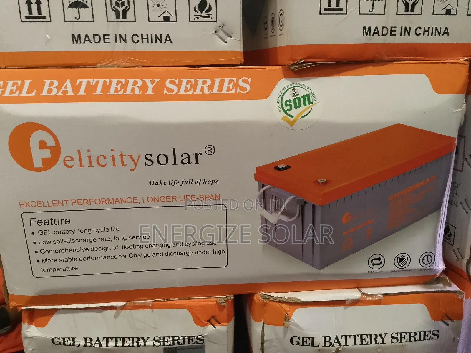 Felicity 12v 220ah Gel Battery