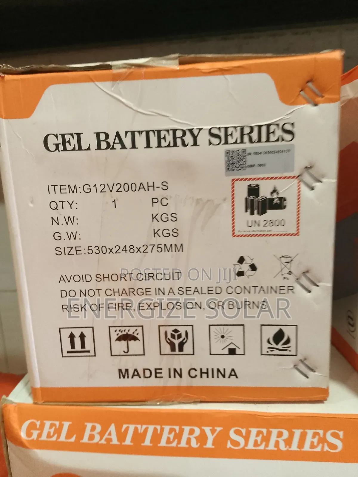 Felicity 12v 220ah Gel Battery