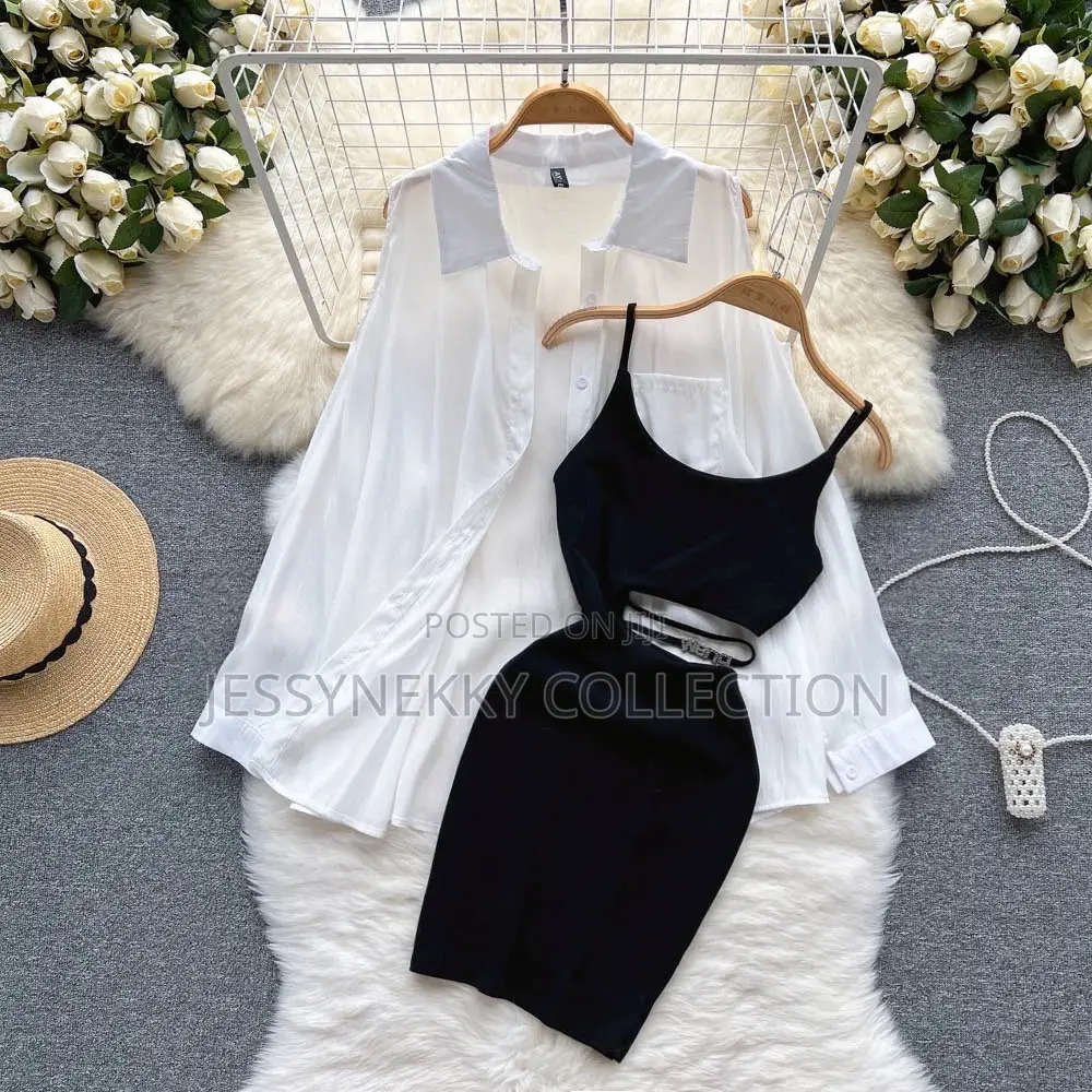 Quality Female Side Open Gown With Long Sleeve