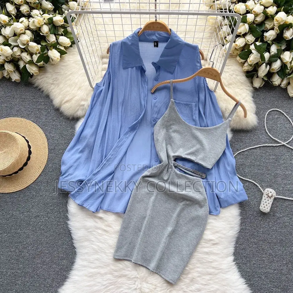 Quality Female Side Open Gown With Long Sleeve
