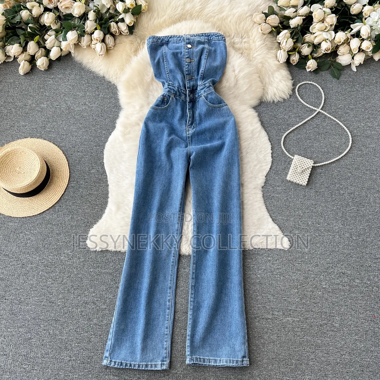 Quality Female Denim Jumpsuit