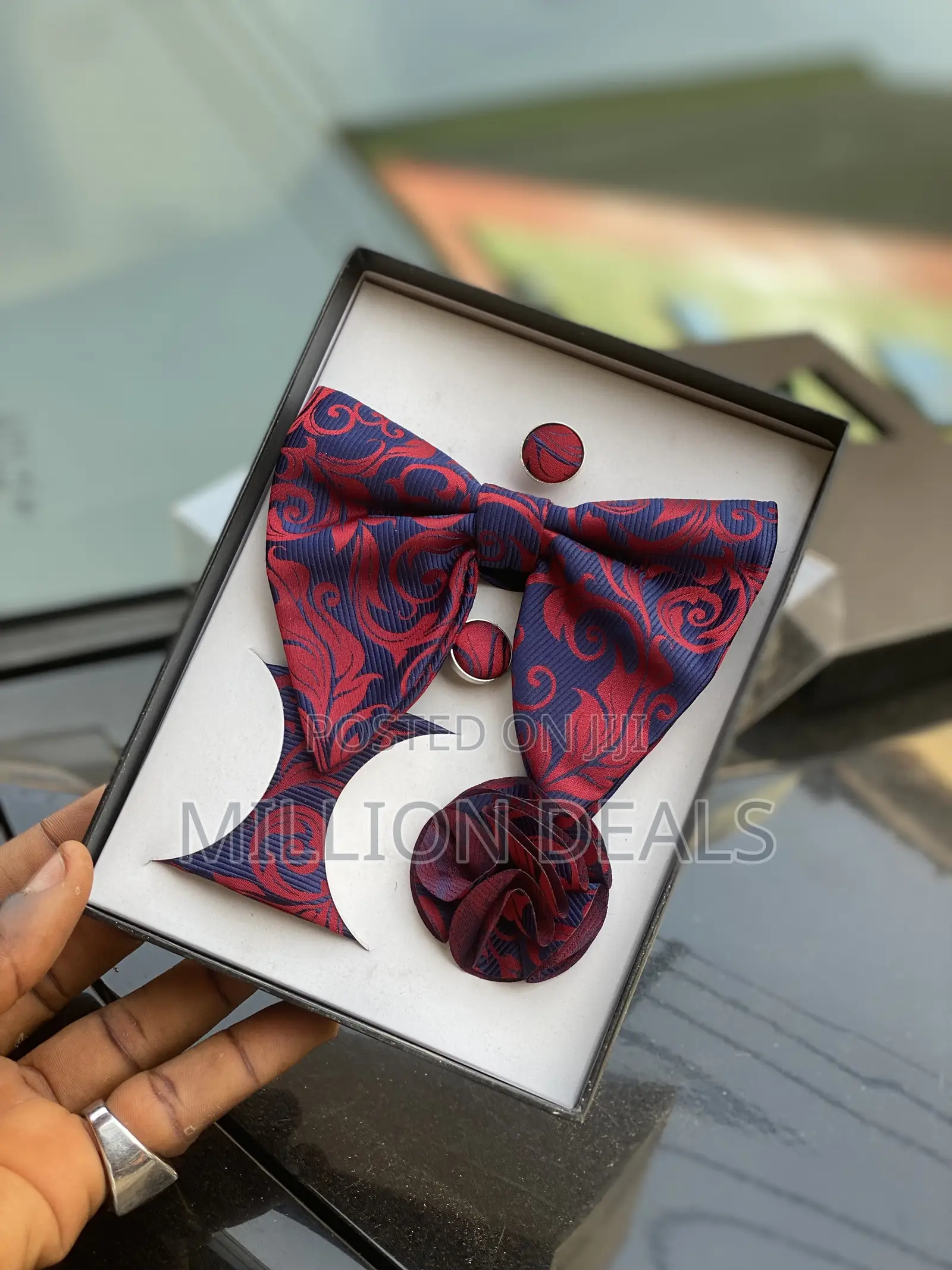 Pattern 3-in-1 Luxury Bow Tie Multicolored