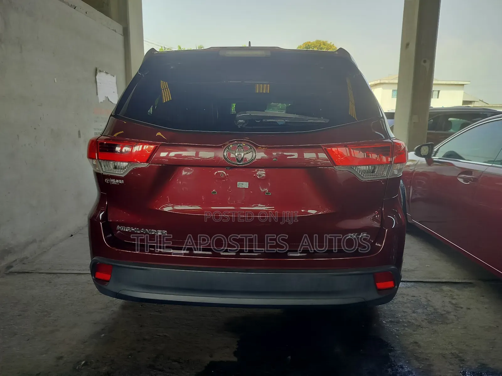 Toyota Highlander XLE 4x2 V6 (3.5L 6cyl 8A) 2018 Burgundy