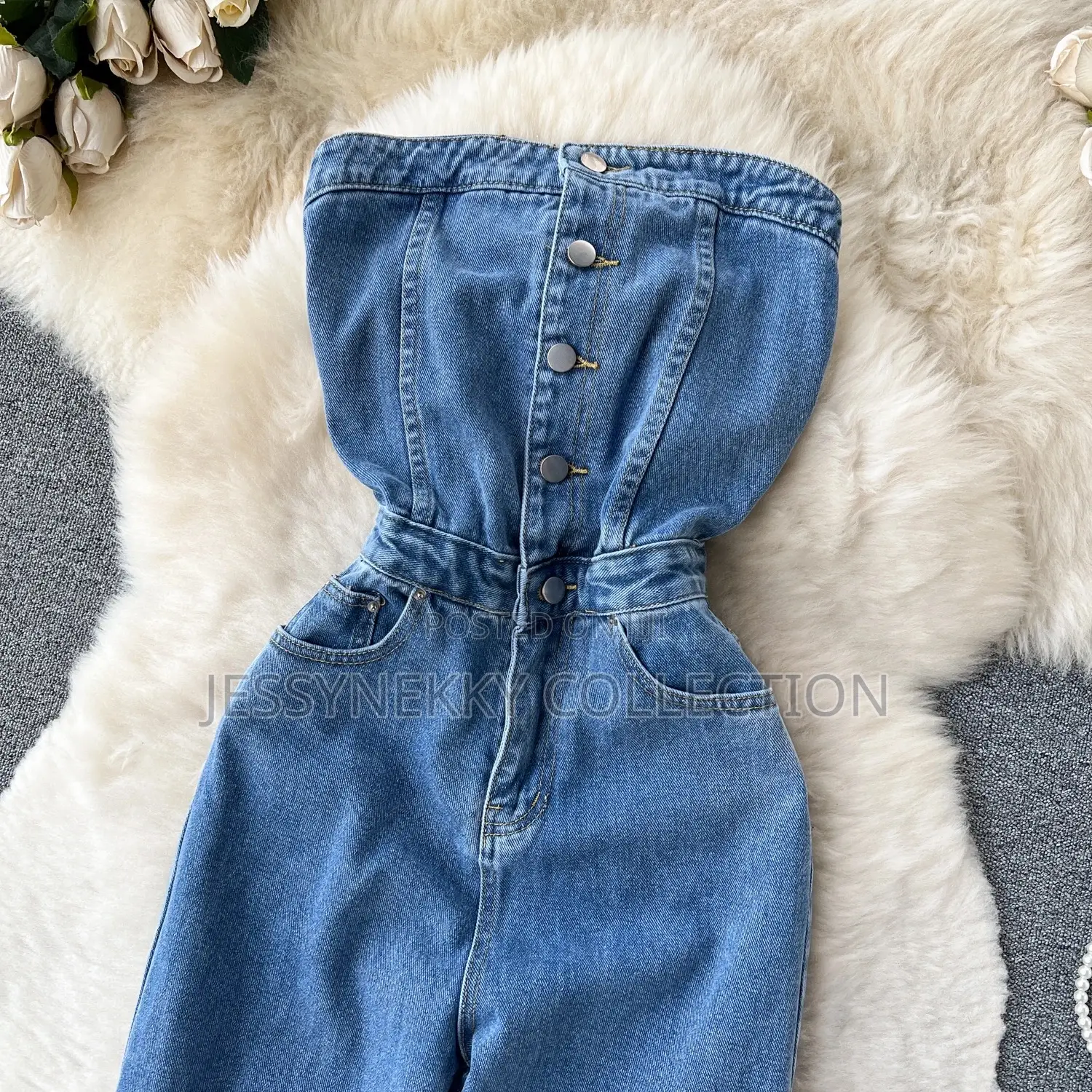 Quality Female Denim Jumpsuit