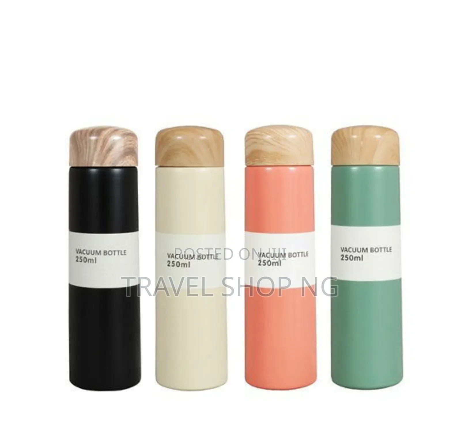 Thermal Flask With Wooden Top - 250ml Insulated Beverage