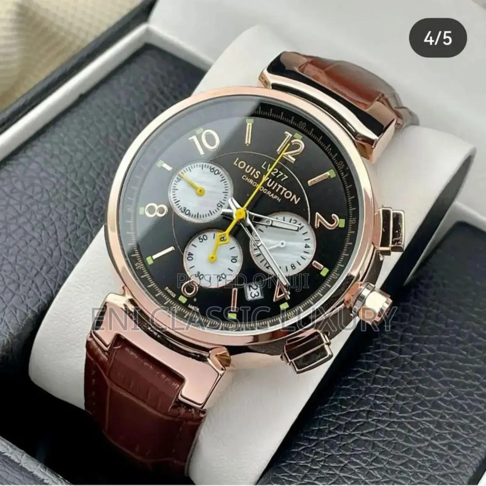 Unisex Luxury Wristwatches Louis Vuitton Available in Store