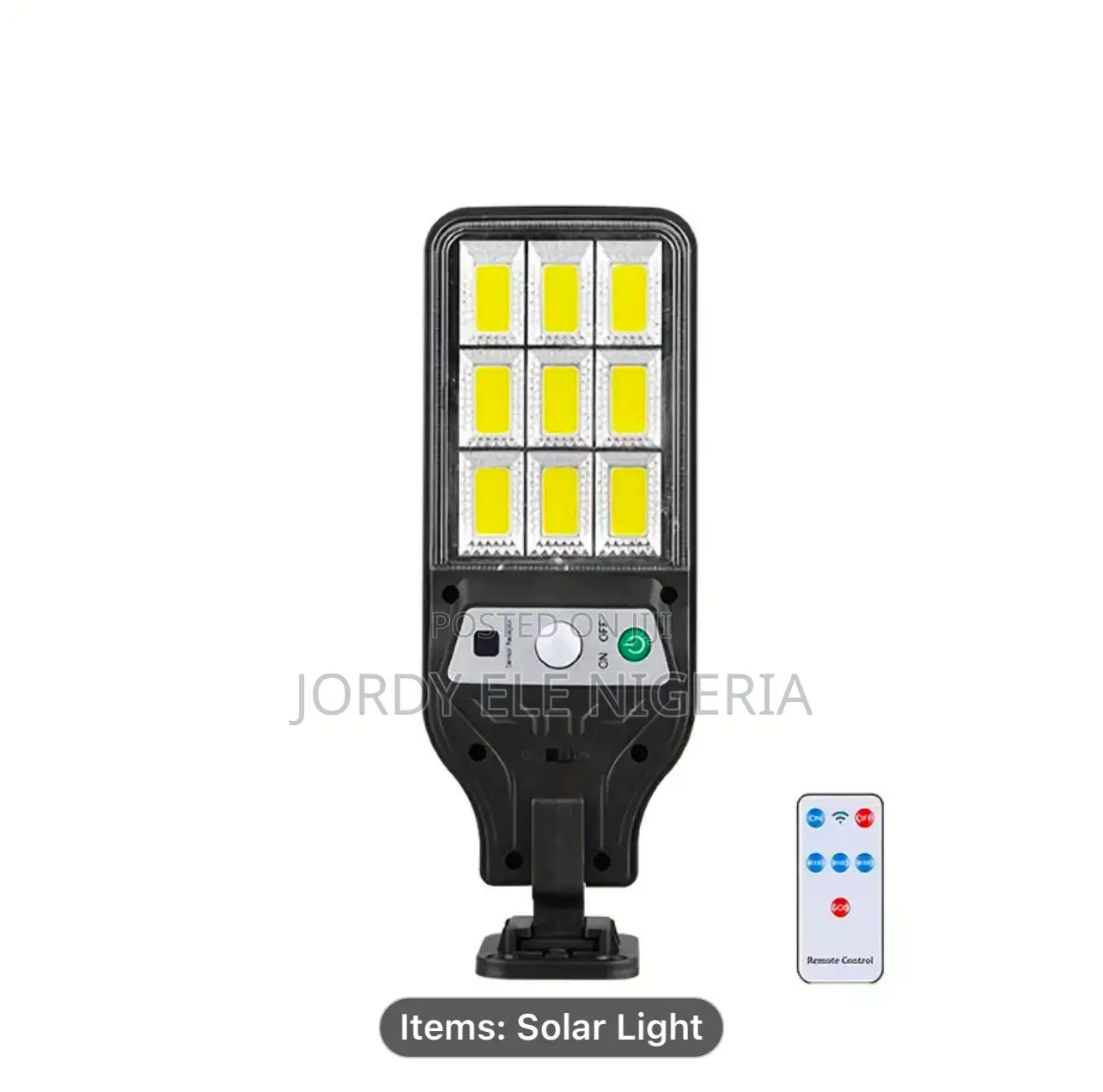 Solar LED Wall Light, With Motion Sensor Remote Control.