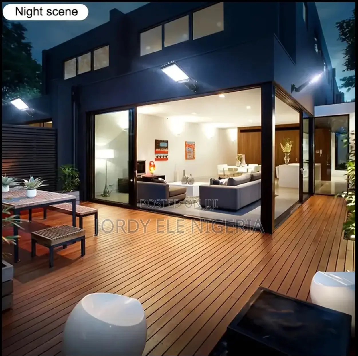 Solar LED Wall Light, With Motion Sensor Remote Control.