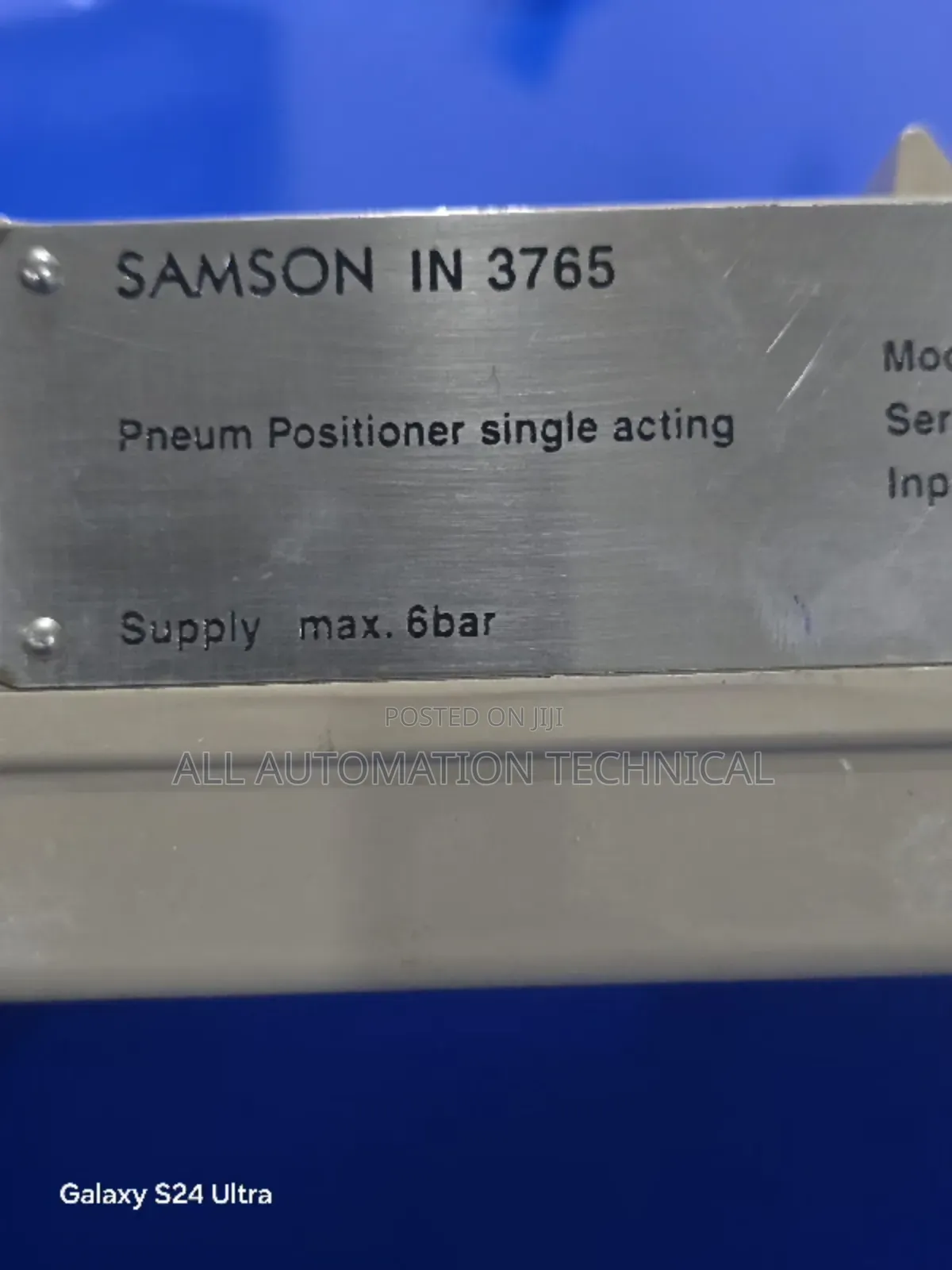 Samson 3765-0001.03 Pneumatic Positioner