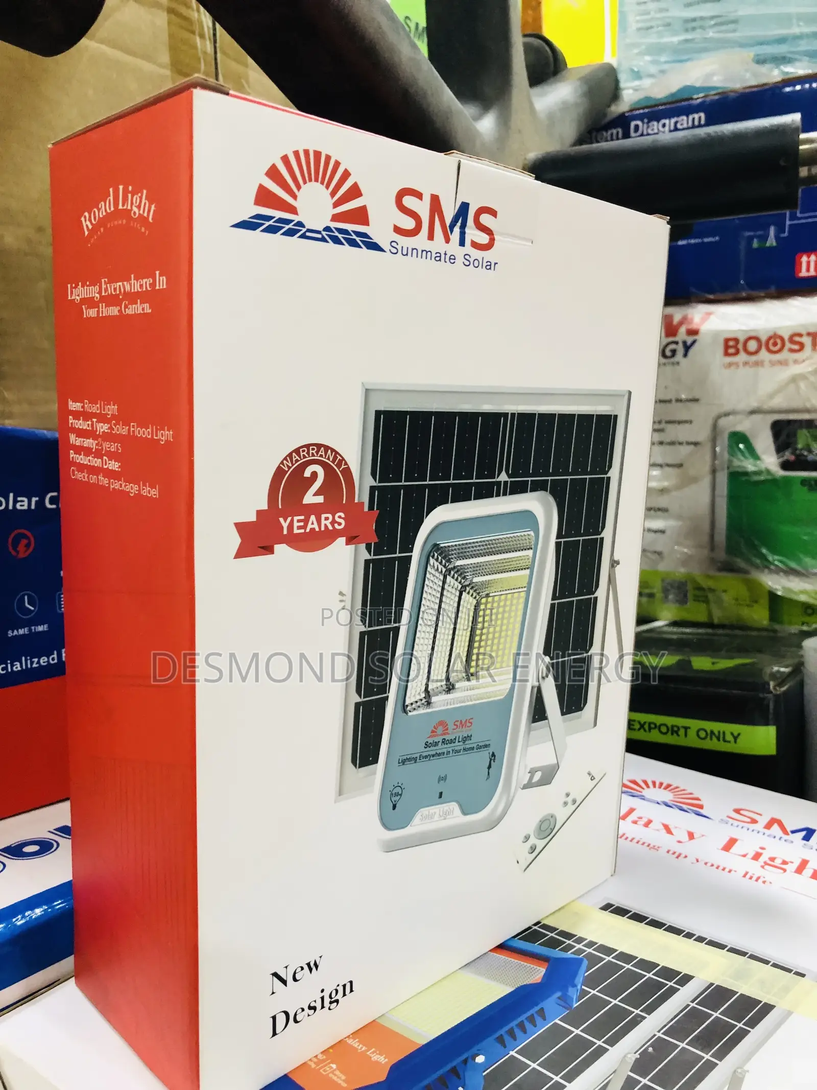 150W SMS Solar Flood Light