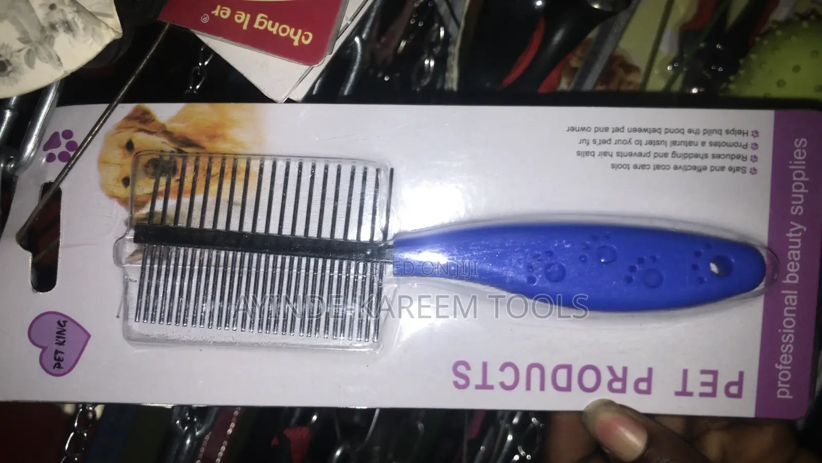 Pet Flea Comb Stainless for Grooming Cleaning Tool