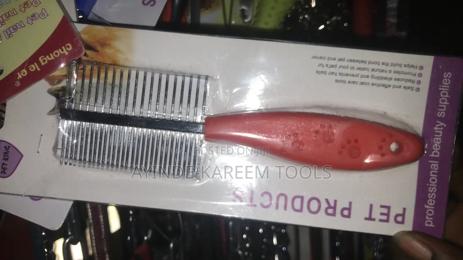 Pet Flea Comb Stainless for Grooming Cleaning Tool
