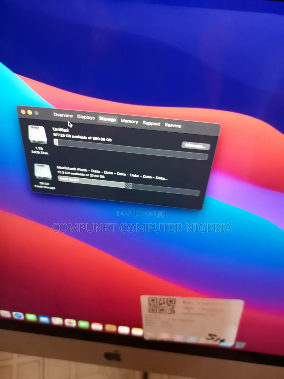 Desktop Computer Apple iMac Pro 16GB Intel Core I5 HDD 1T