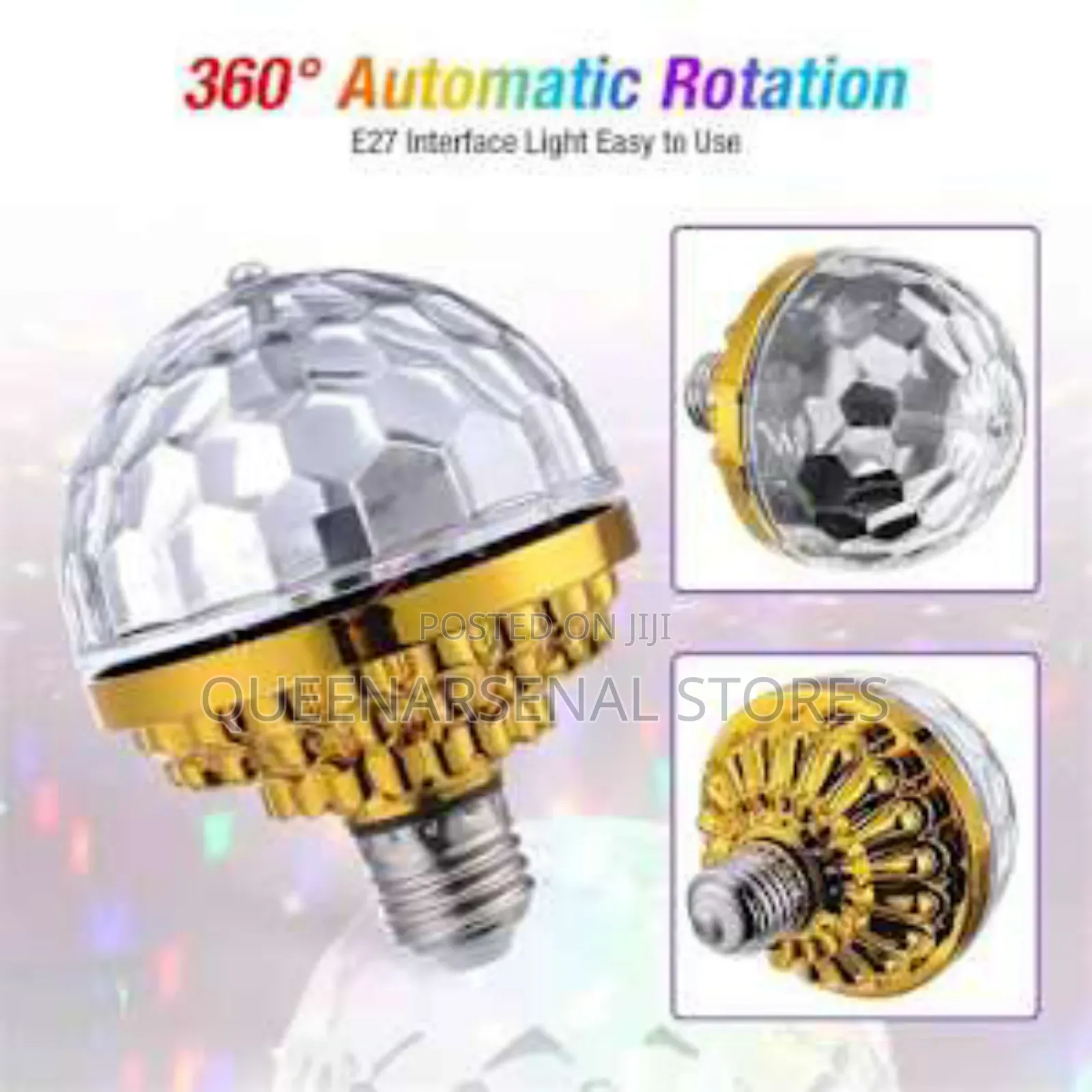 Colourful Rotating Bulb Light