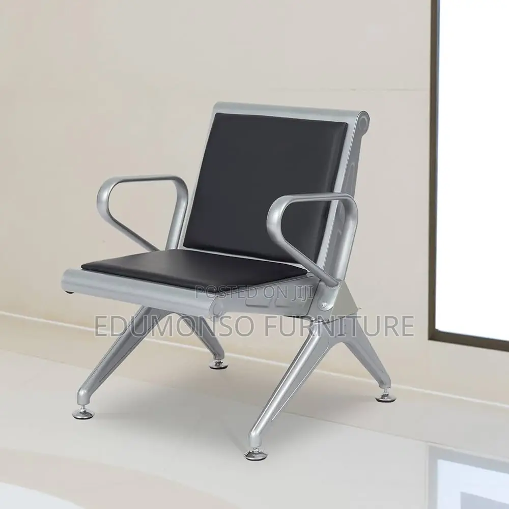 Office Reception/Waiting Guest Chair With Pu Leather