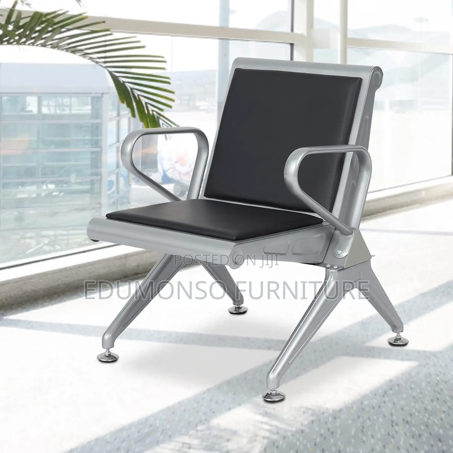 Office Reception/Waiting Guest Chair With Pu Leather