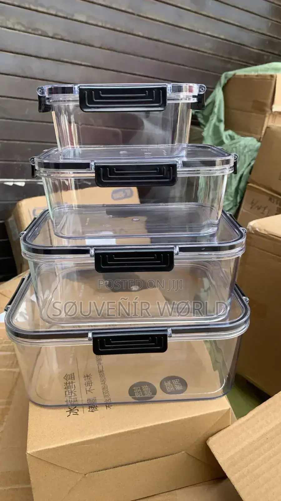 4pis Acrylic Refrigerator. Food Store