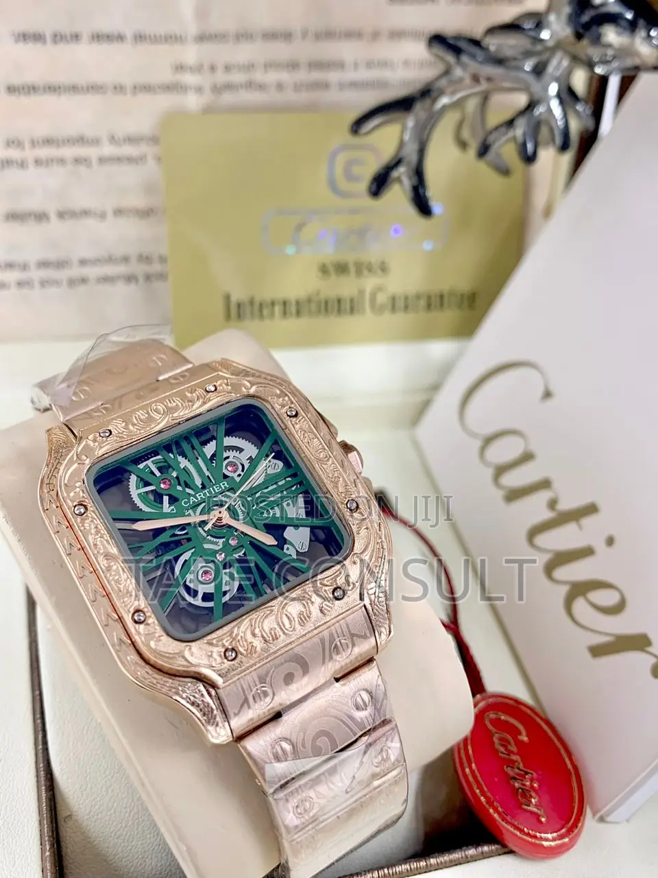 Body Crested Cartier Santos Wrist Watch