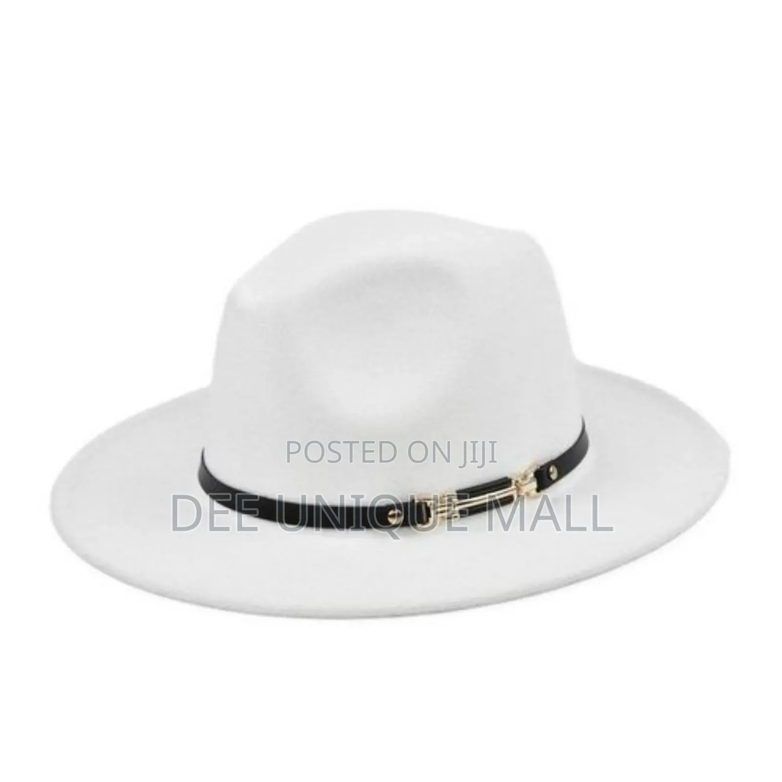 White Quality Fedora Wool Fashion Hat for Men and Women