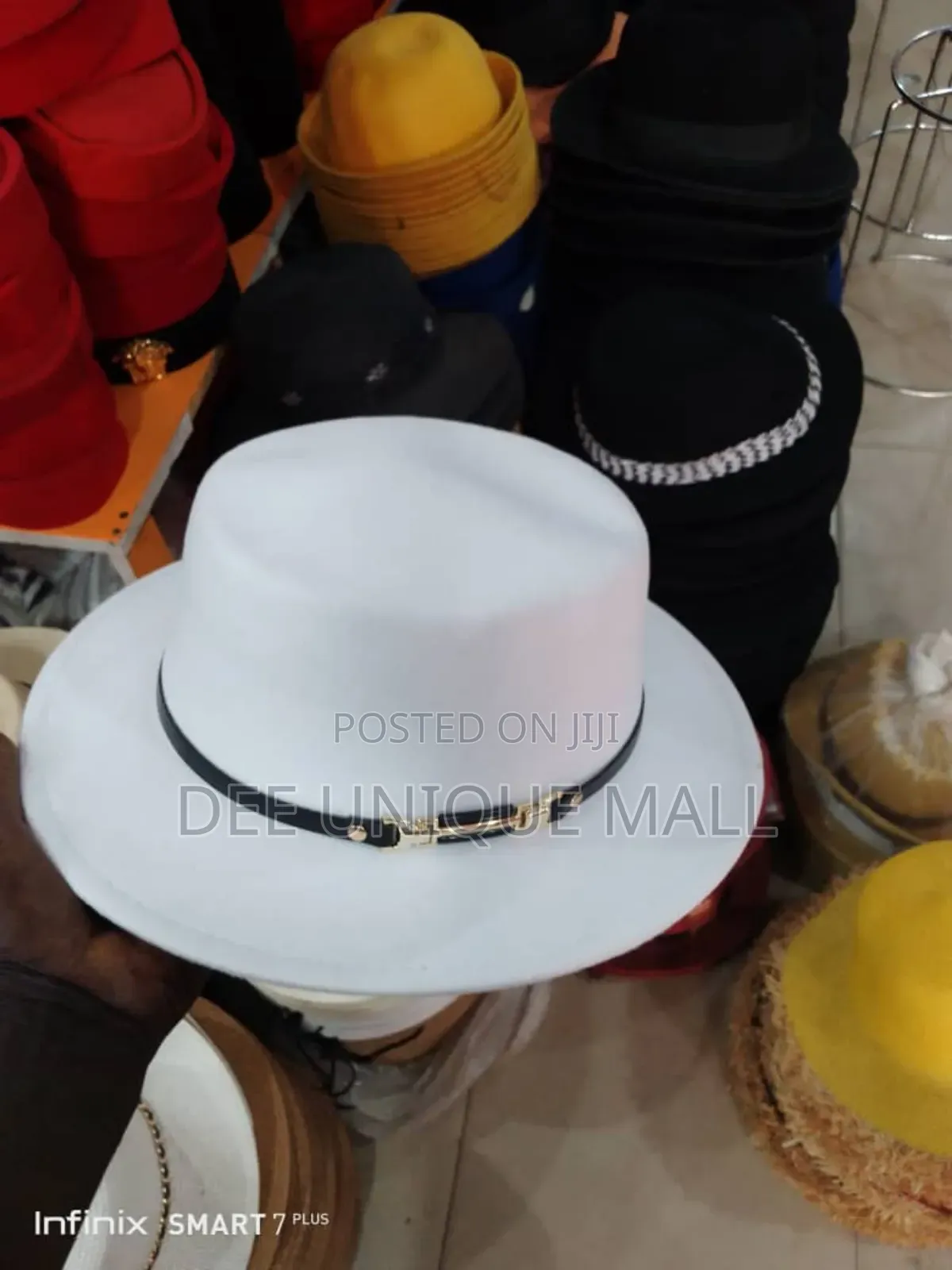 White Quality Fedora Wool Fashion Hat for Men and Women
