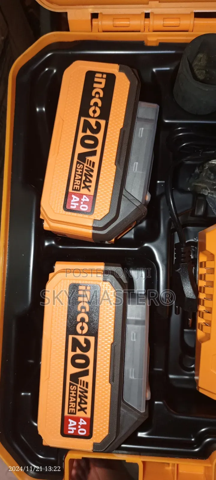 Ingco Cordless Impact Wrench With 4.0ah Battery