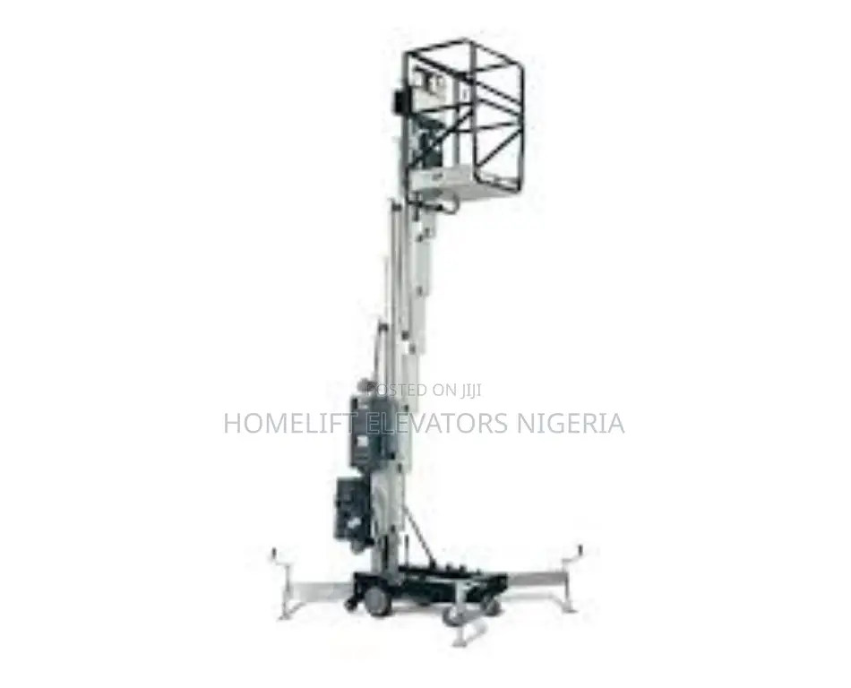 Single Mast Strong Stable 8m 125kg Manual Mobile Lift