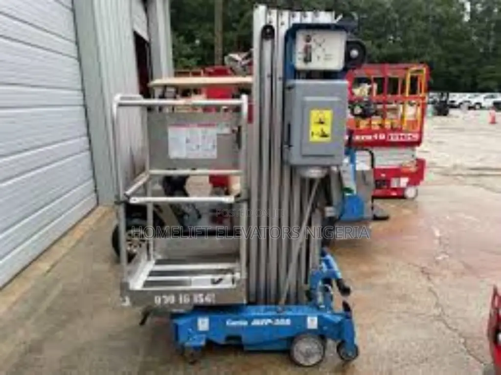 4-10m Telescopic Hydraulic Aluminum Single Mast Platform Lif