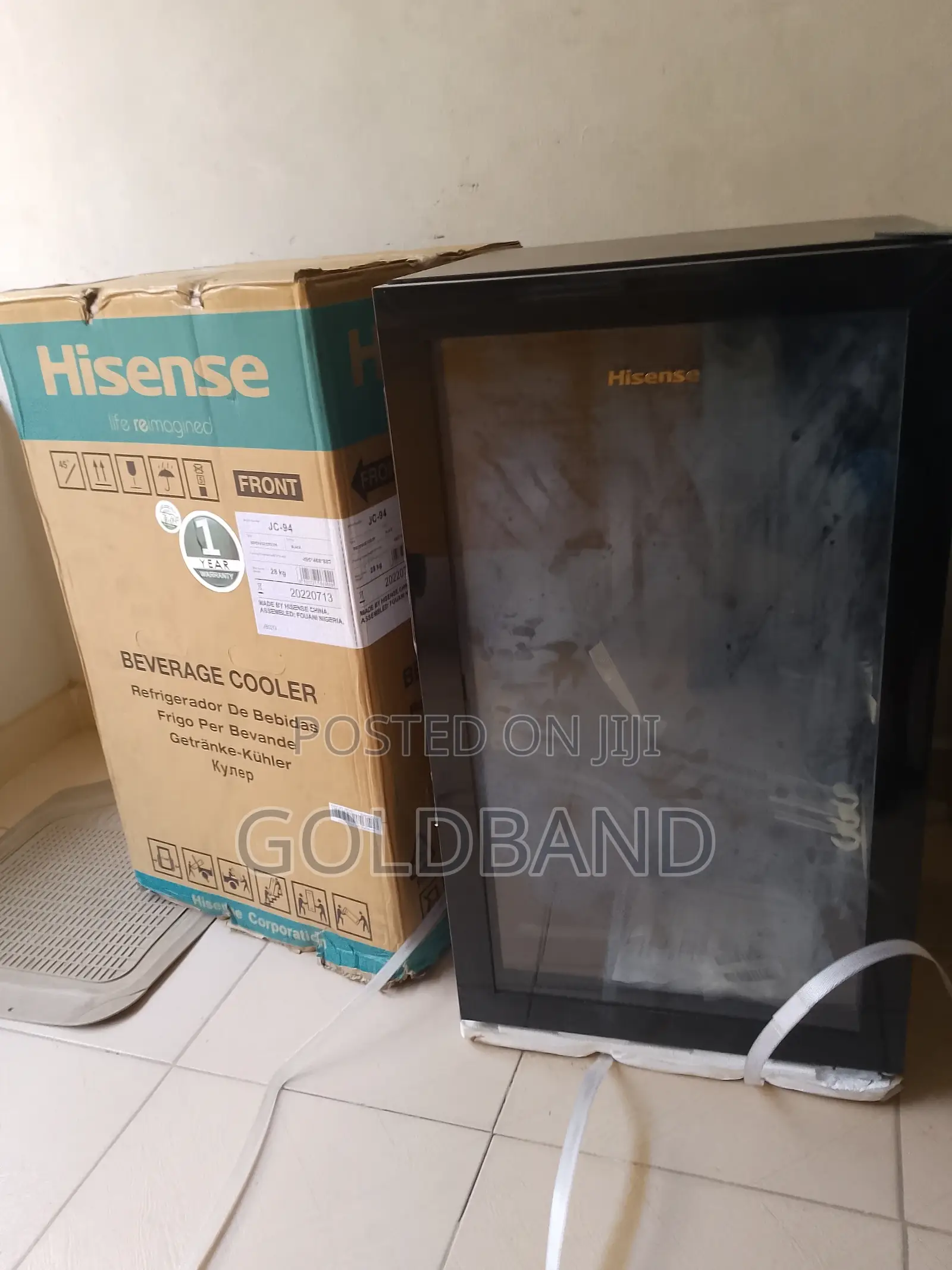 Hisense 91L Transparentglass Door Beverage Cooler Jc-94