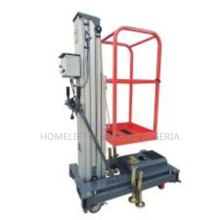 Single Hydraulic Mast Aluminum Aerial Work Lift