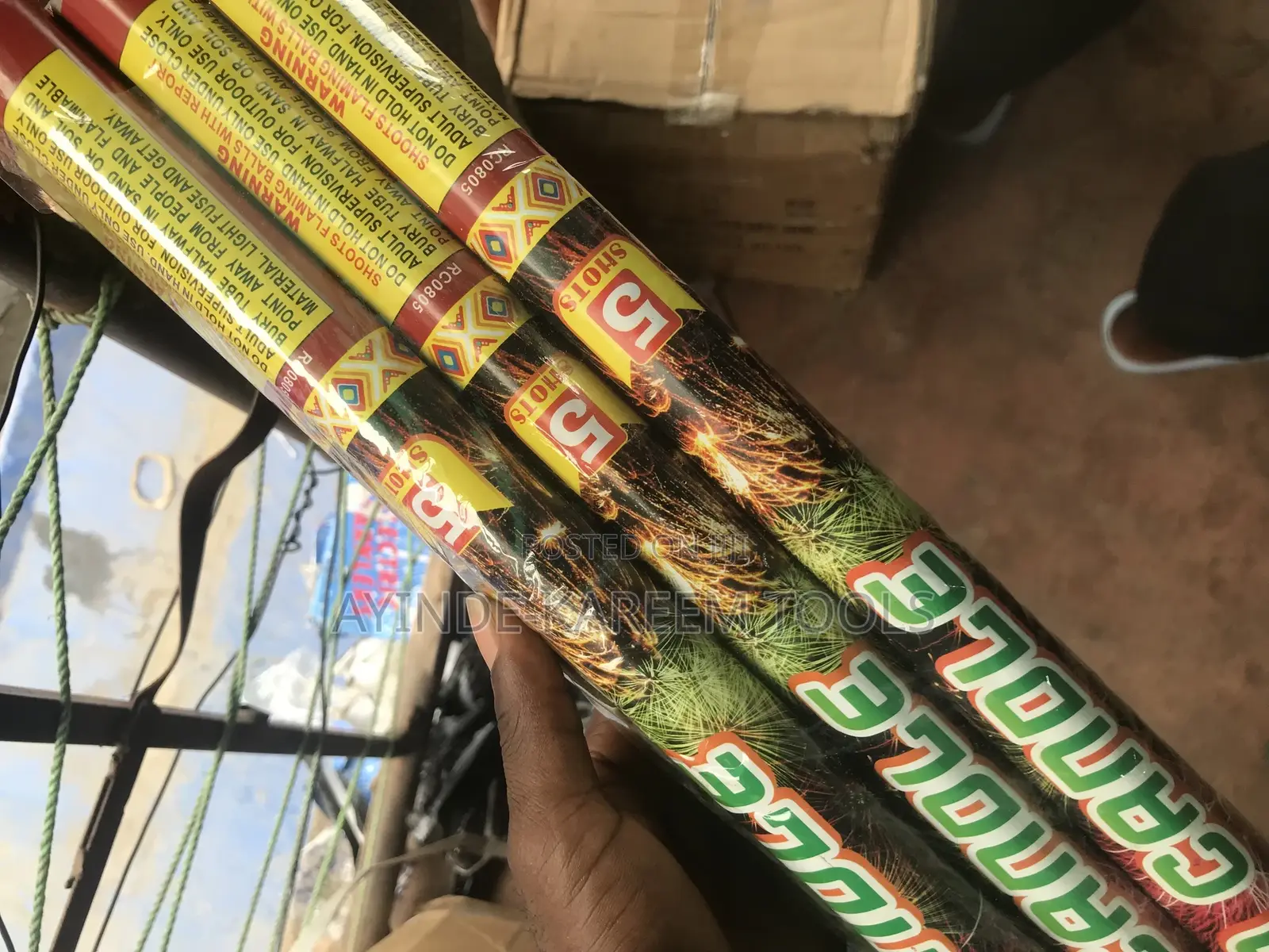 (6pcs )5shot Fireworks Knockout Banger