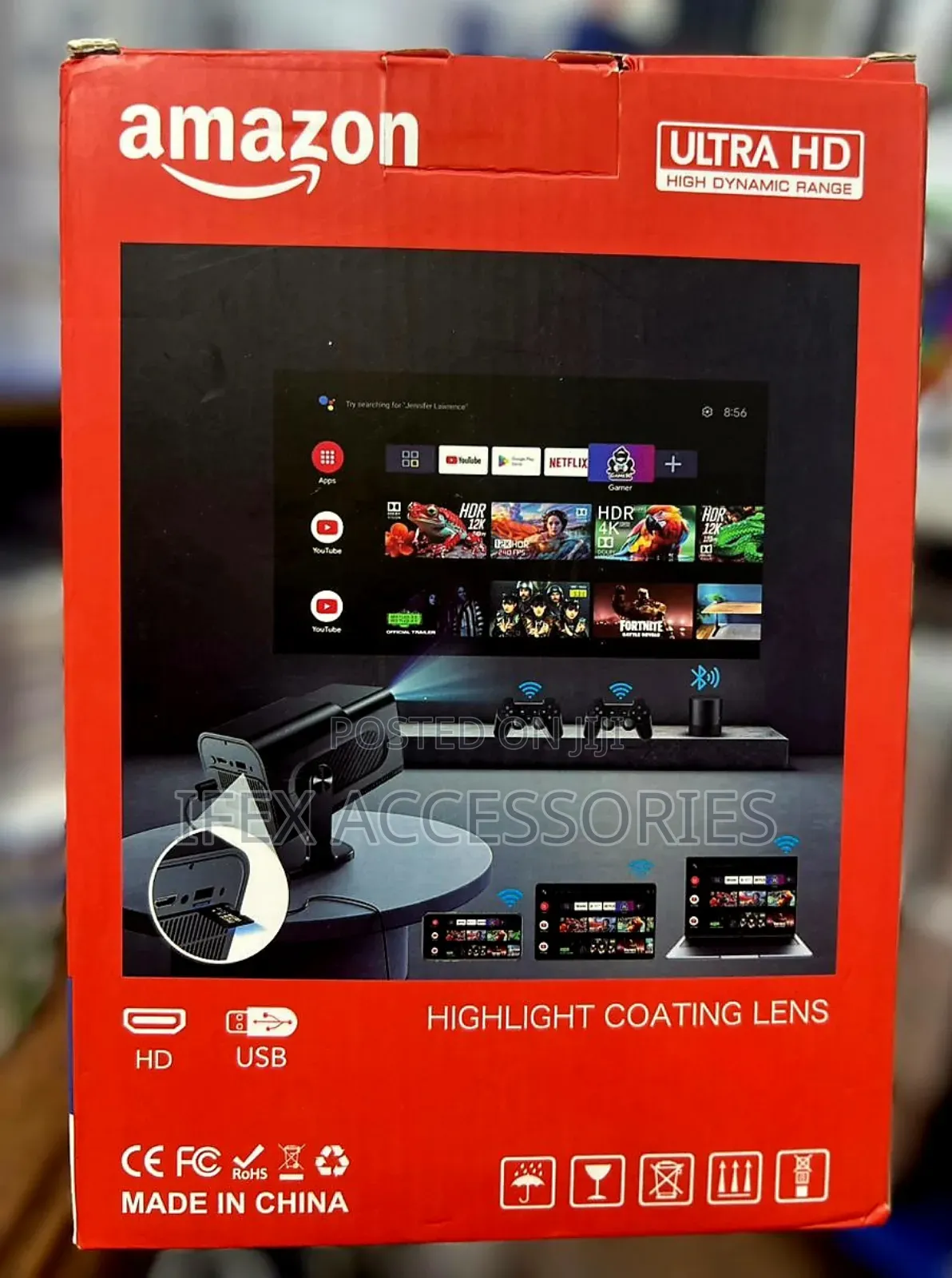 Smart Mini Projector With Android Tv Hcs350 Pro Projector