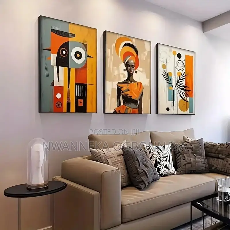 Canvas Painting Decor Black Woman Artwork