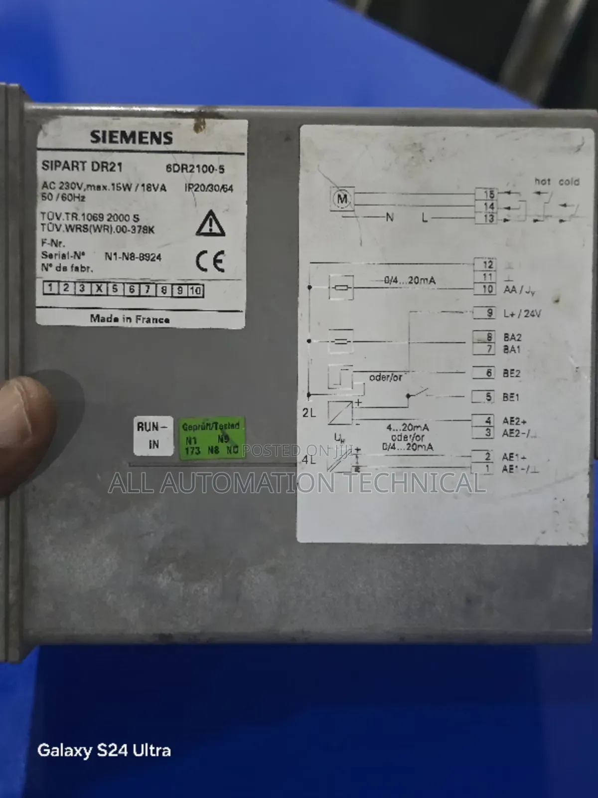 6dr2100-5 | Siemens | SIPART DR21 Process Controller