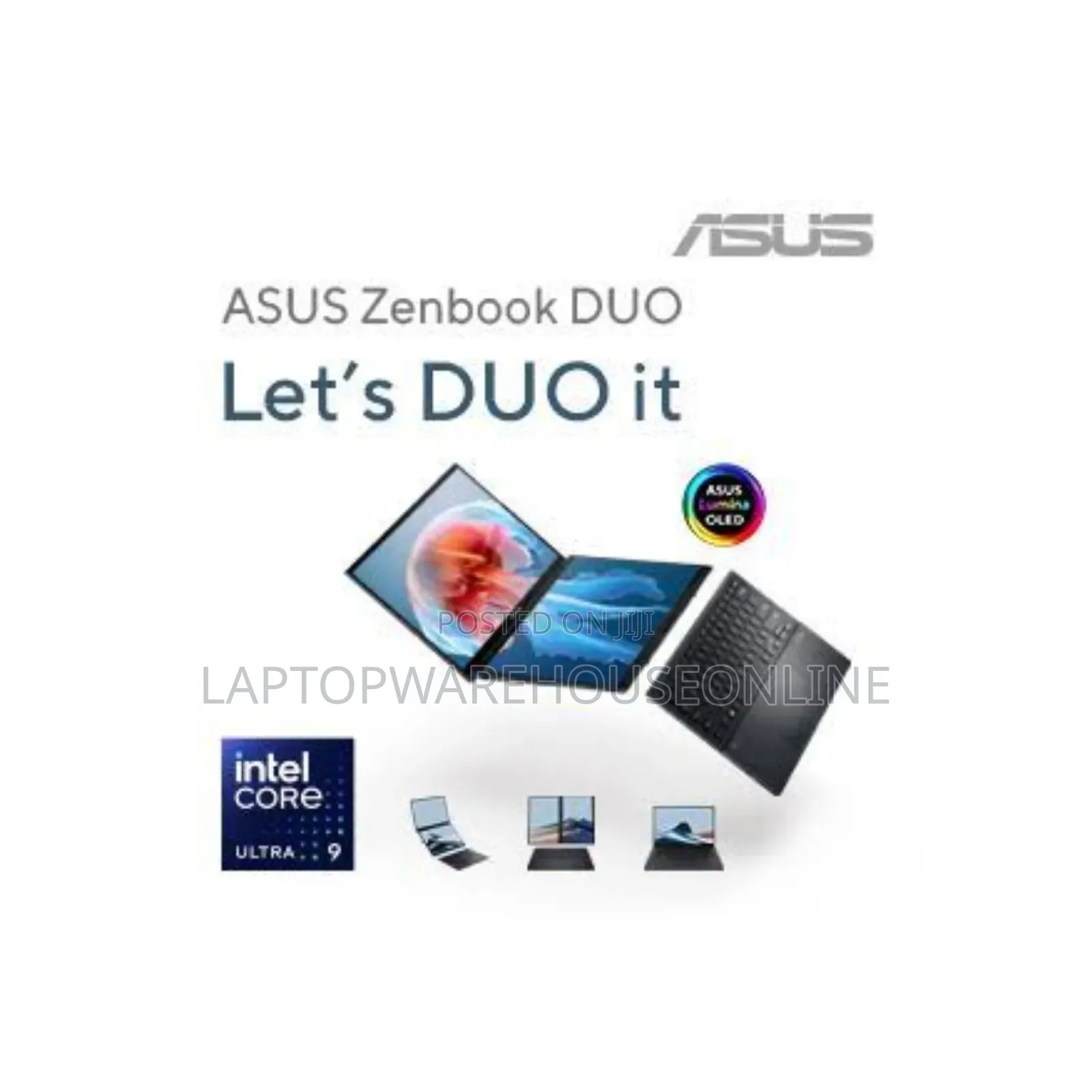 New Laptop Asus Zenbook Duo 14 32GB Intel Core Ultra 9 SSD 1T