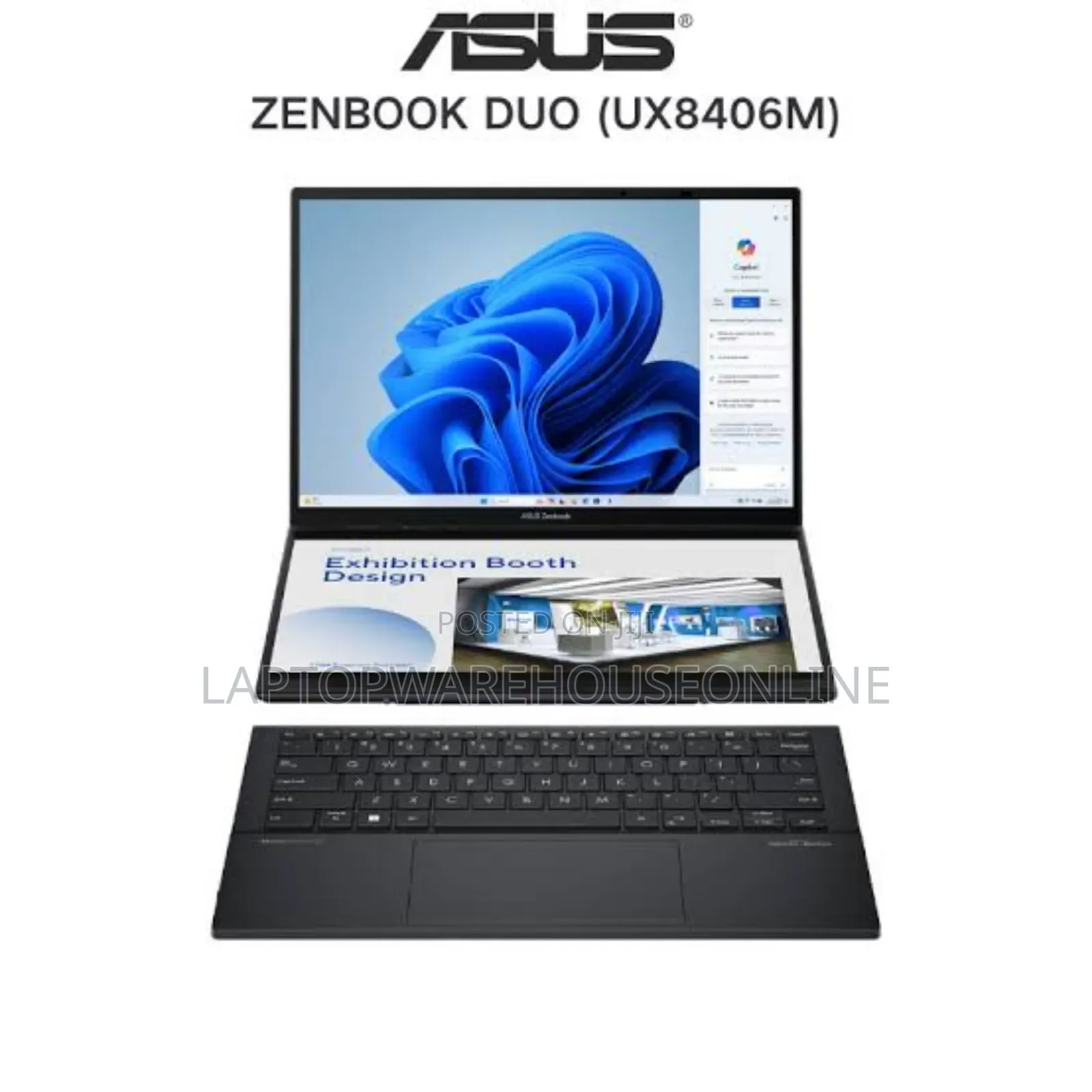 New Laptop Asus Zenbook Duo 14 32GB Intel Core Ultra 9 SSD 1T