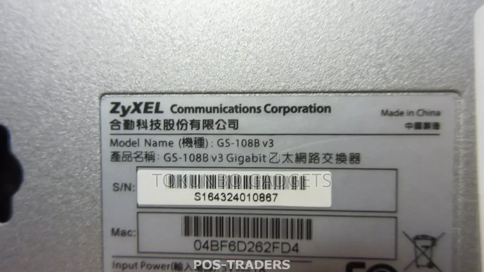 Zyxel Gs-108b V3 8-Port Ethernet Switch 8 Network Twisted
