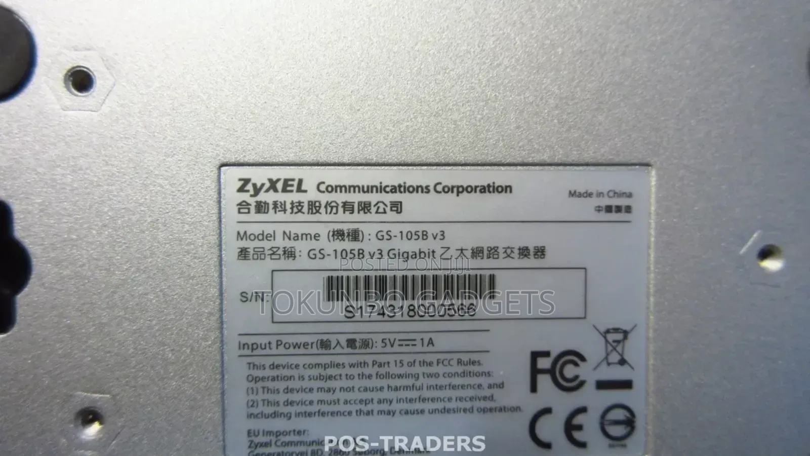 Zyxel GS-105B V3 5x 10/100/1000mbit Desktop Gigabit