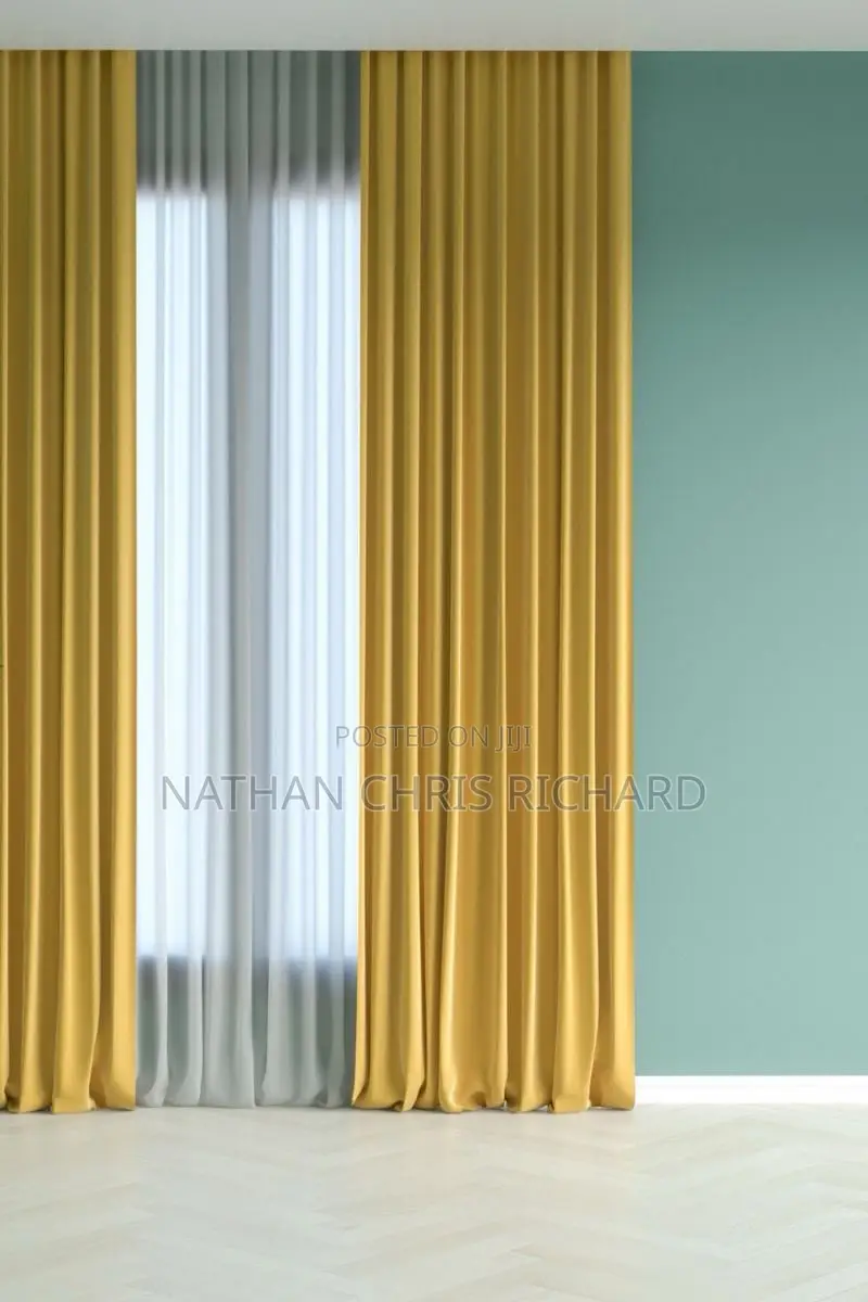 Custard Yellow Gold Luxury Curtains