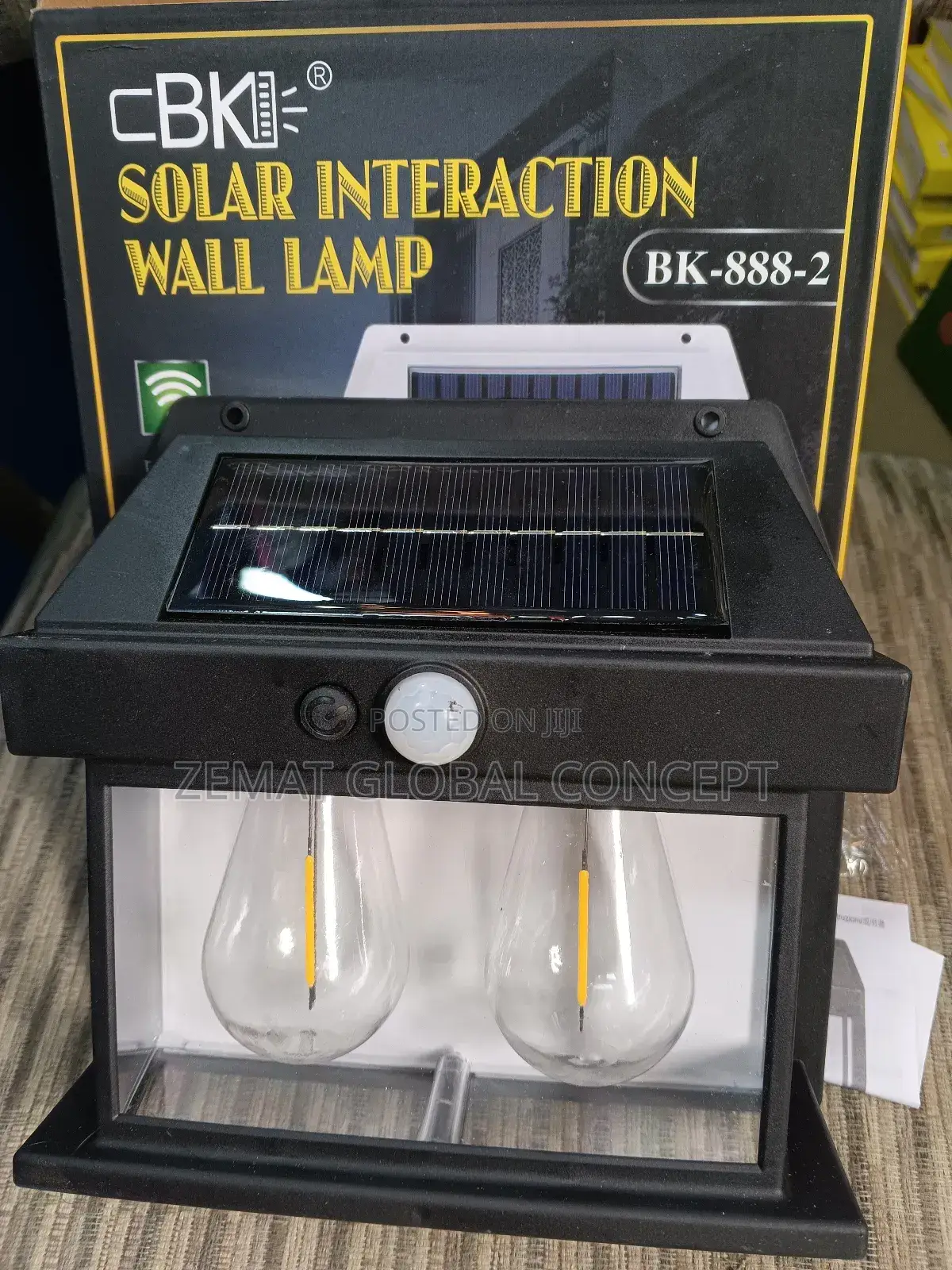 Outdoor Fence and Wall Solar Lights Double