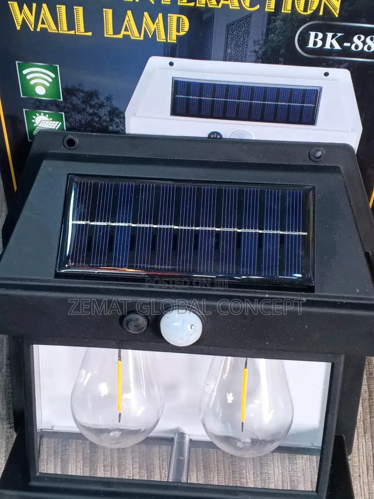 Outdoor Fence and Wall Solar Lights Double