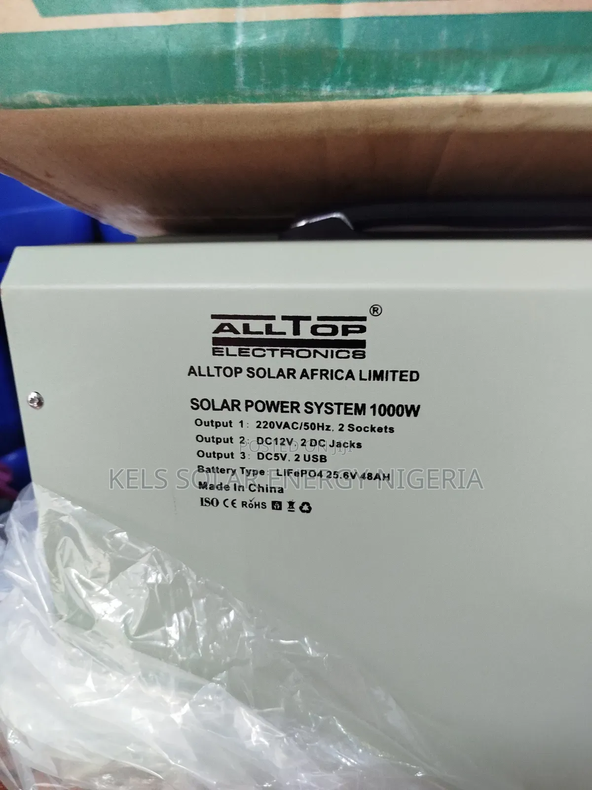 Original Alltop 1000w Solar Gen Came With 300w Solar Panel