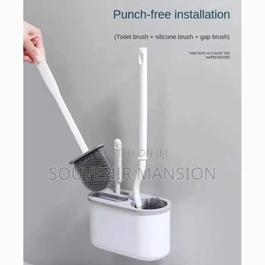 3 in 1 Toilet Brush White