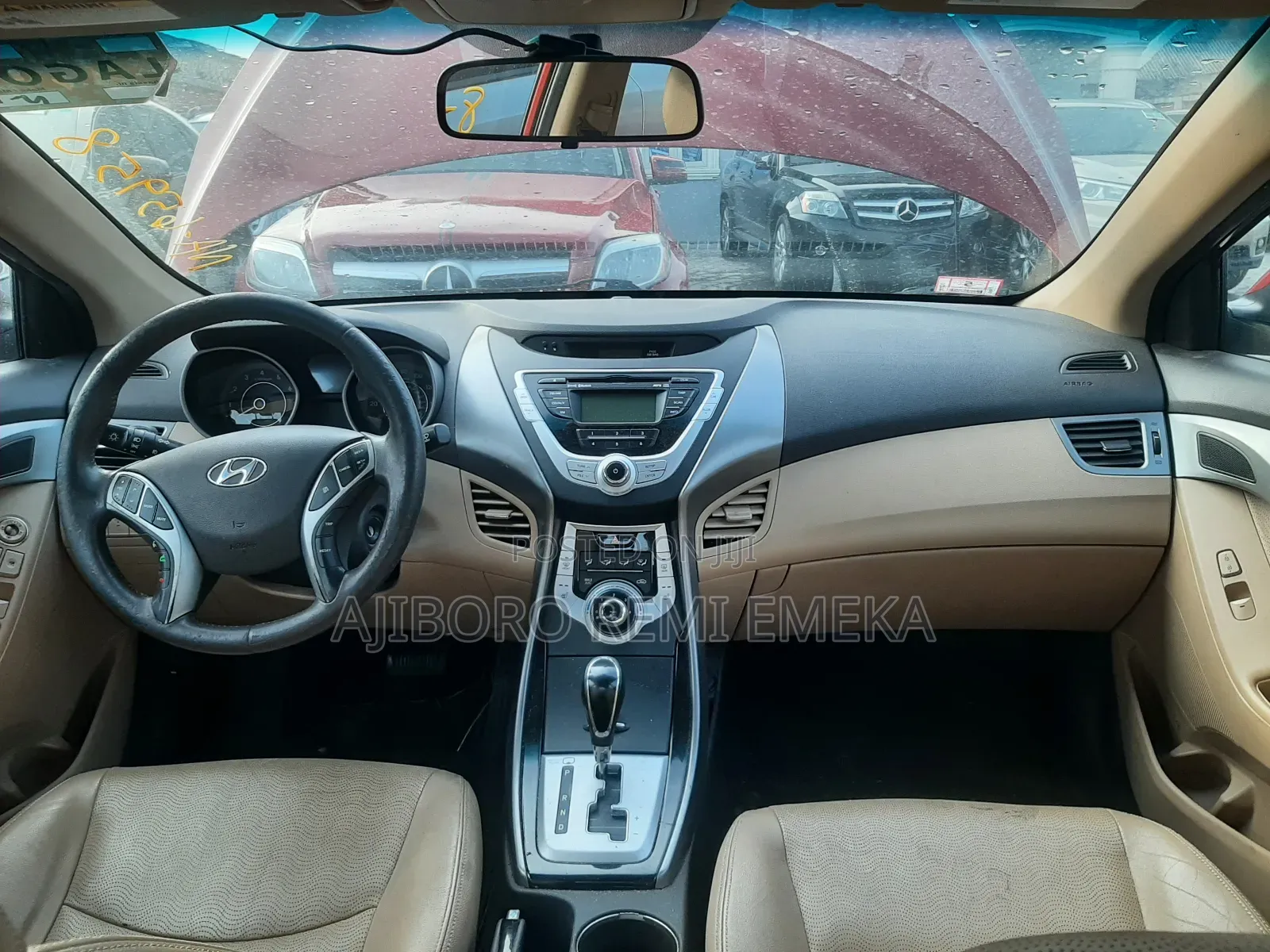 Hyundai Elantra Limited 2012 Red