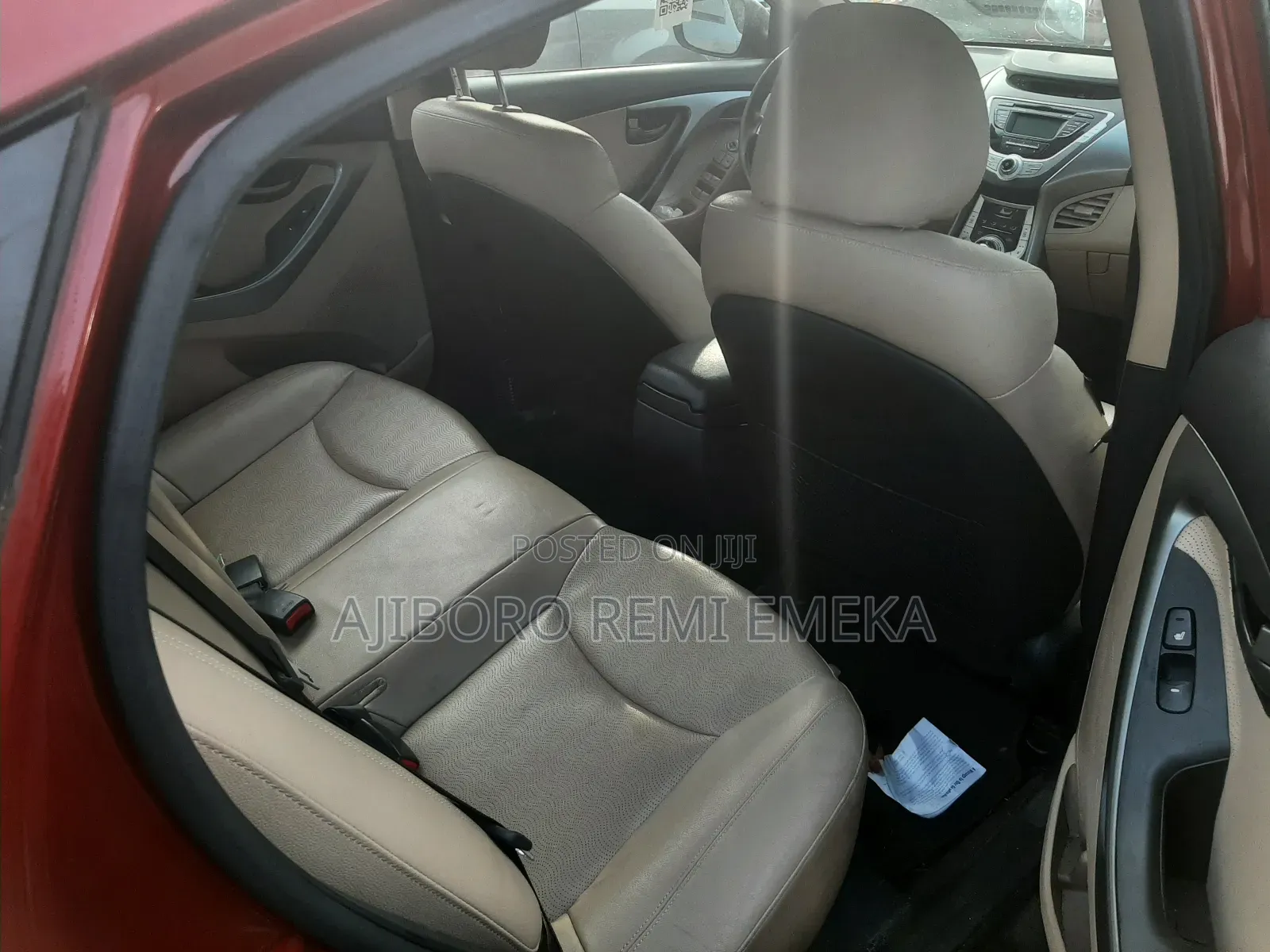 Hyundai Elantra Limited 2012 Red