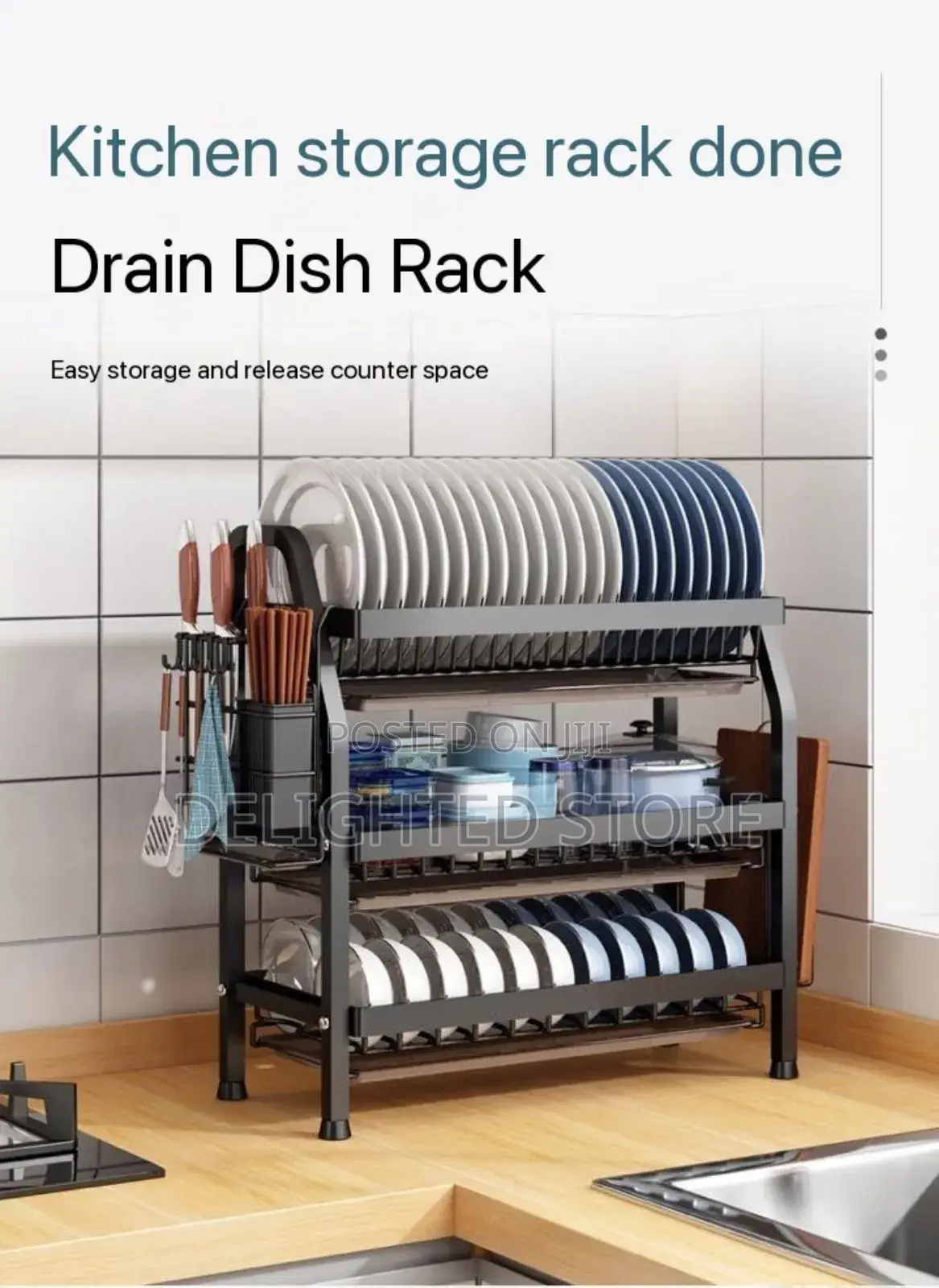 Thickened Stainless Steel Deck/Layer Dish Plate Rack