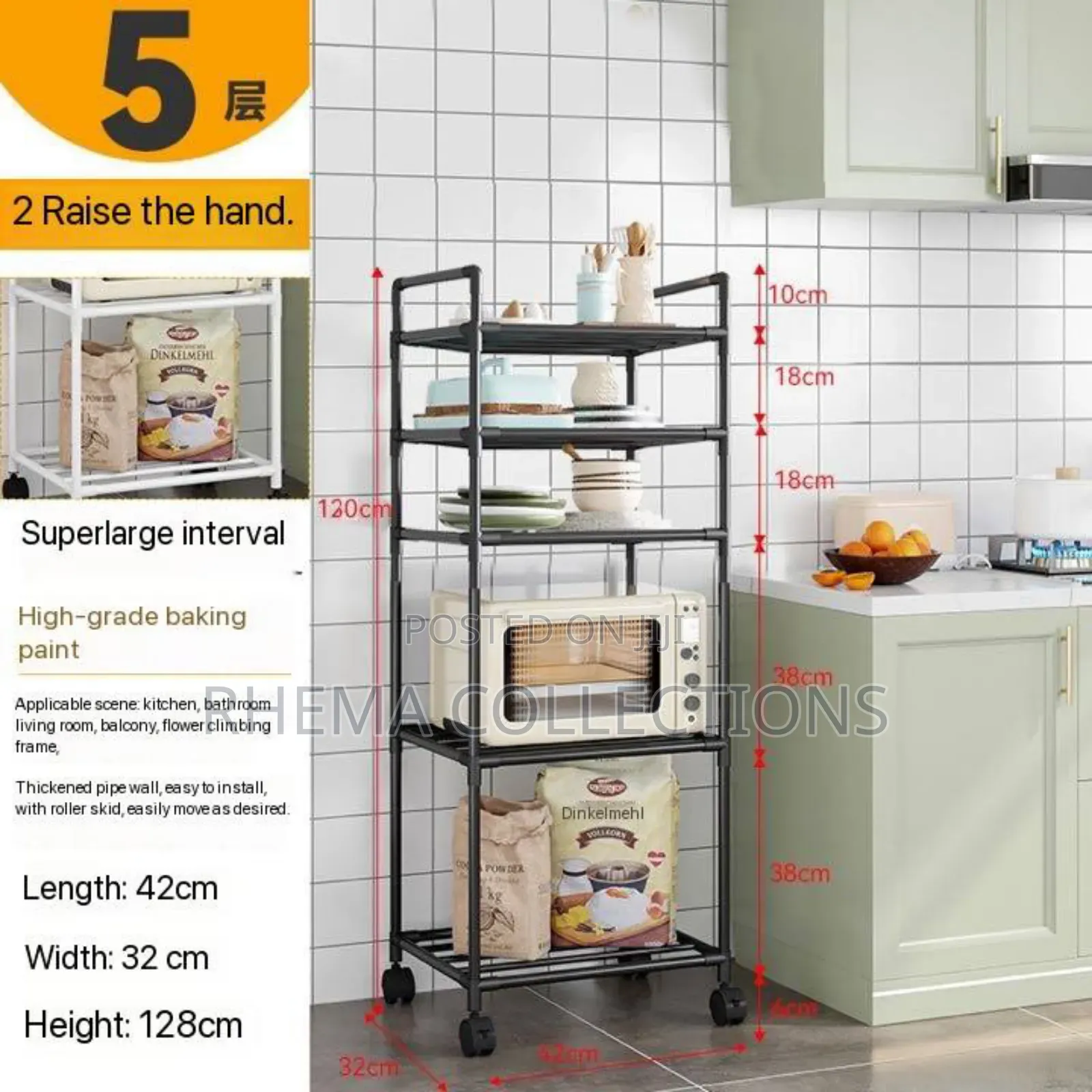 5-Layers Household Storage Rack/Shelves/Organizer