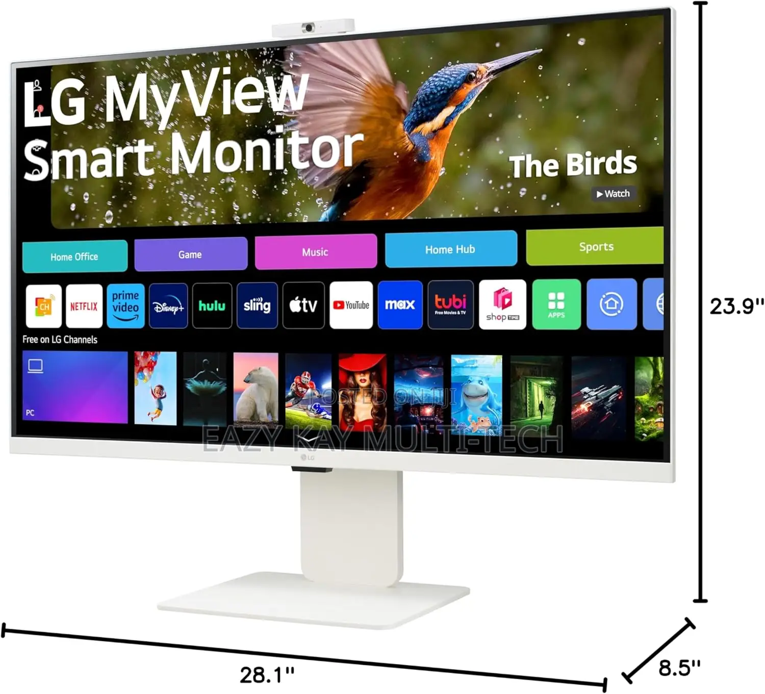 32-Inch Full HD IPS Myview Smart Monitor With Webos And