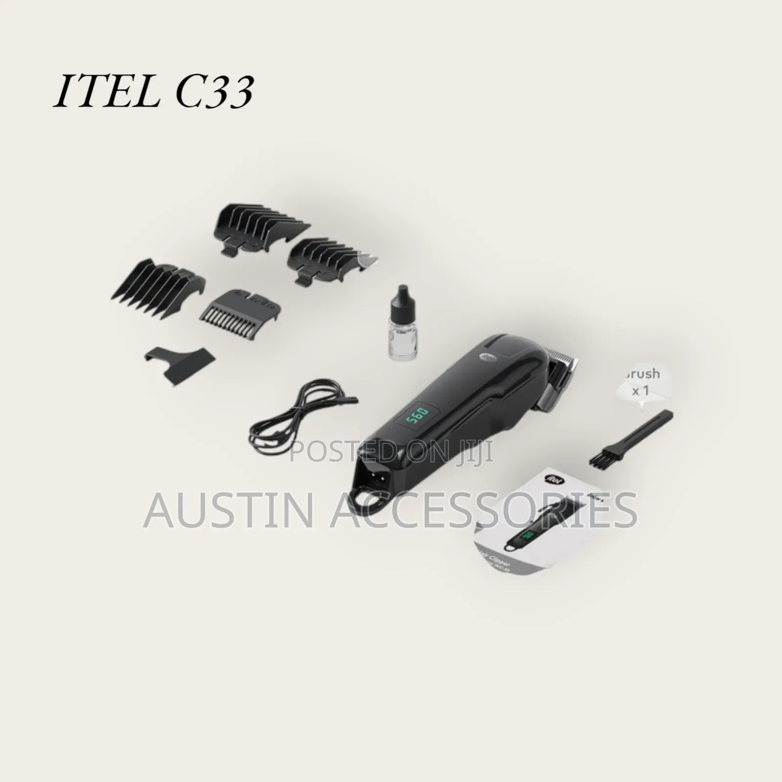 ITEL Digital Display Cordless C33 Hair Clipper